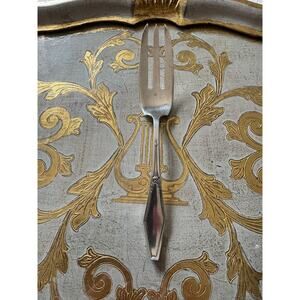 Holmes & Edwards XIV Silverplate 3 Tine Serving Fork Salad Fork 8.25” Vintage